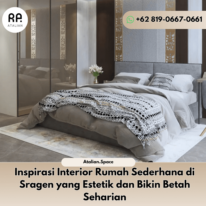 Inspirasi Interior Rumah Sederhana di Sragen yang Estetik dan Bikin Betah Seharian